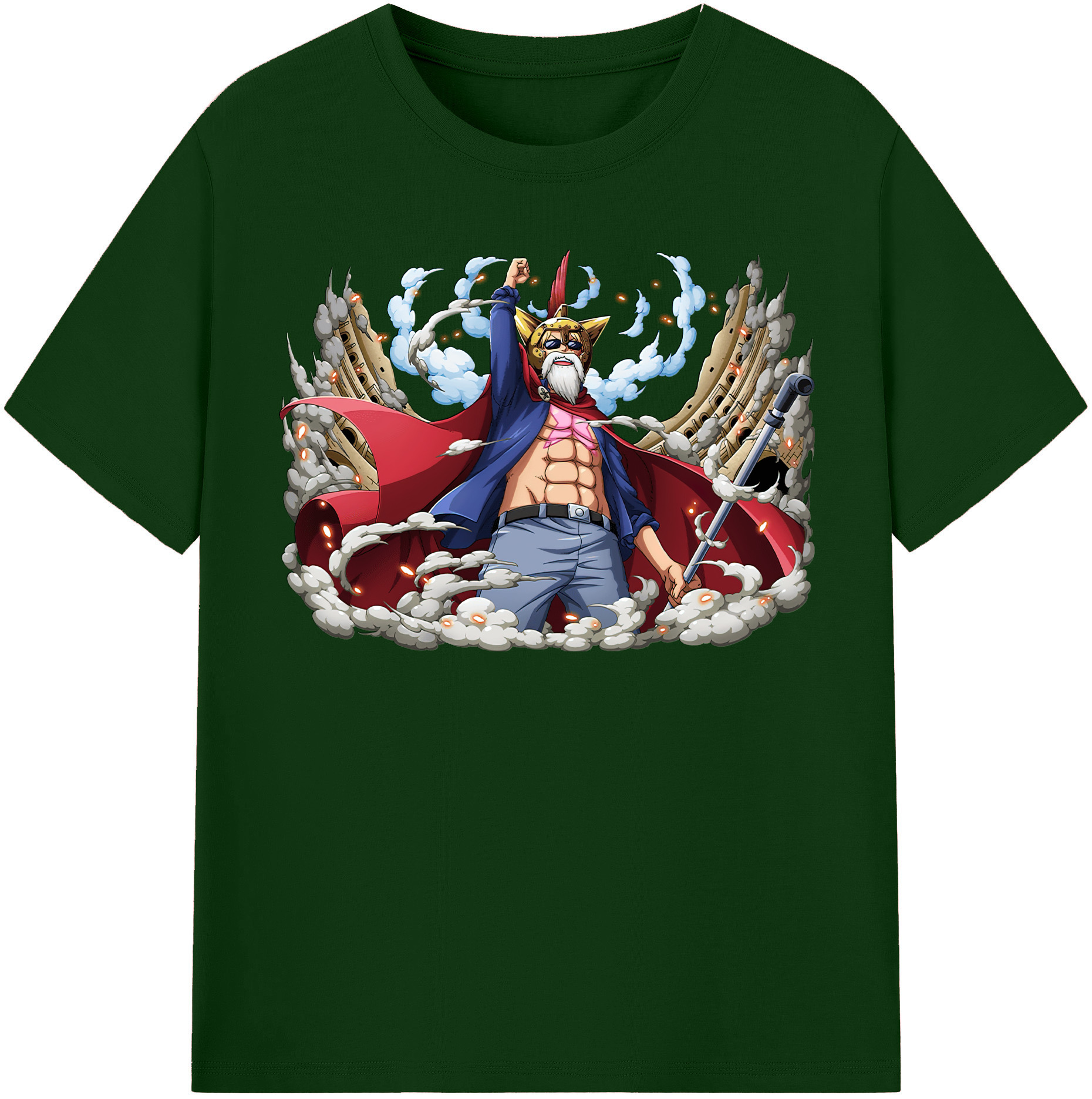ワンピース モンキー・D・ルフィ ONE PIECE Monkey D. Luffy 綿100％半袖Tシャツ（フロントプリント）